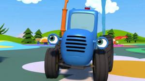 Раскраска видео синий трактор #38 #235416
