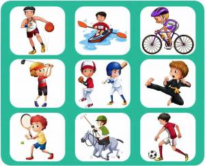 Раскраска виды спорта для детей 5 6 лет #2 #235604