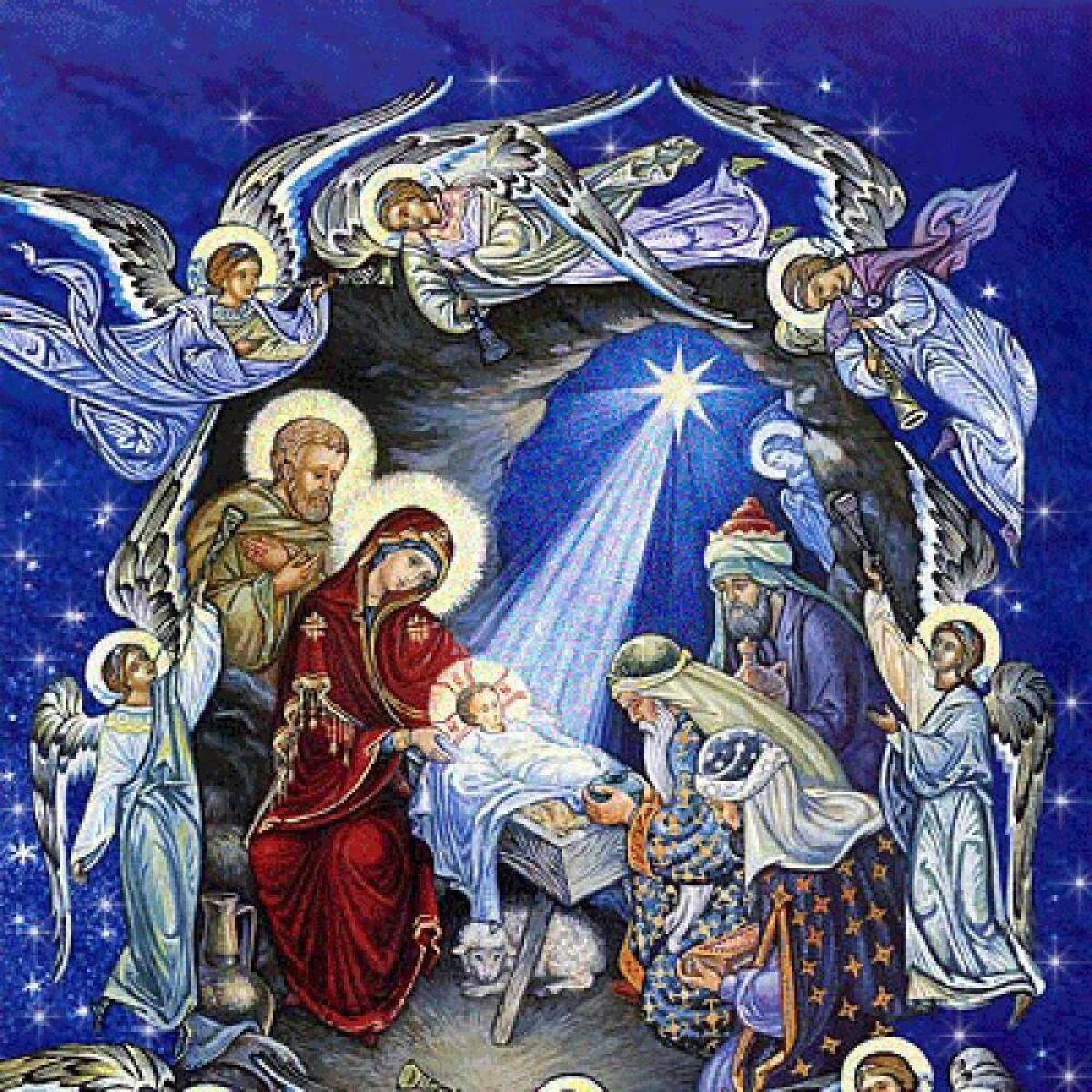 Праздник святое рождество. Икона Рождество Христово Вифлеемская звезда. Вифлеемская звезда рождение Иисуса. Икона Рождество Христово Вифлеем. Звезда Вифлеема икона.