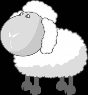Раскраска овечка #20 #22012
