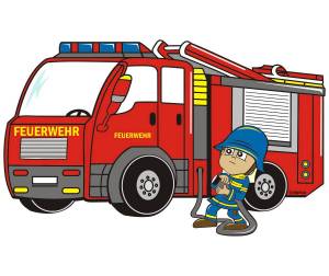 Раскраска пожарная машина для детей #7 #22701
