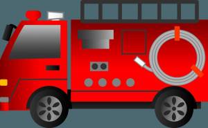 Раскраска пожарная машина для детей #10 #22704