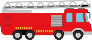 Раскраска пожарная машина для детей #15 #22709