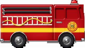 Раскраска пожарная машина для детей #27 #22721