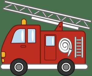 Раскраска пожарная машина для детей #29 #22723