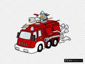 Раскраска пожарная машина для детей #32 #22726