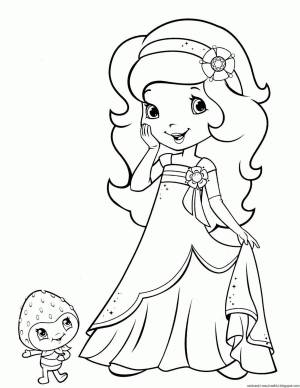 Раскраска принцесса для детей 5 6 лет #8 #23066