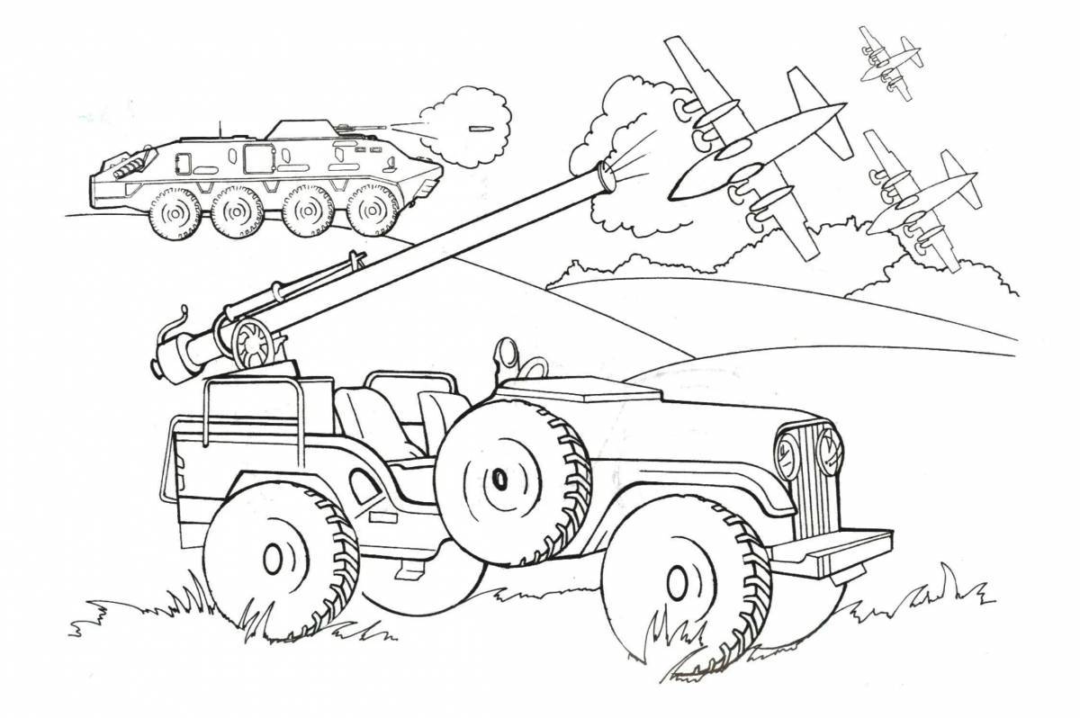 детские рисунки военной техники