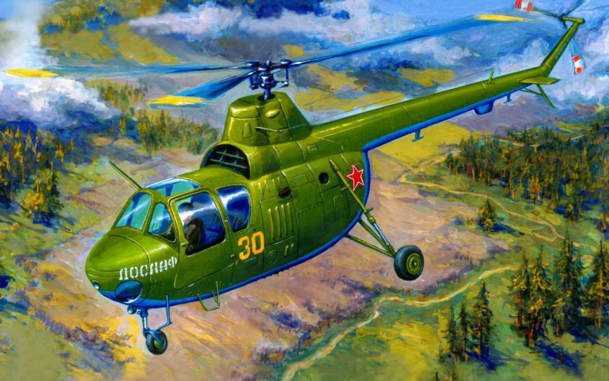 Военный вертолет для детей #11