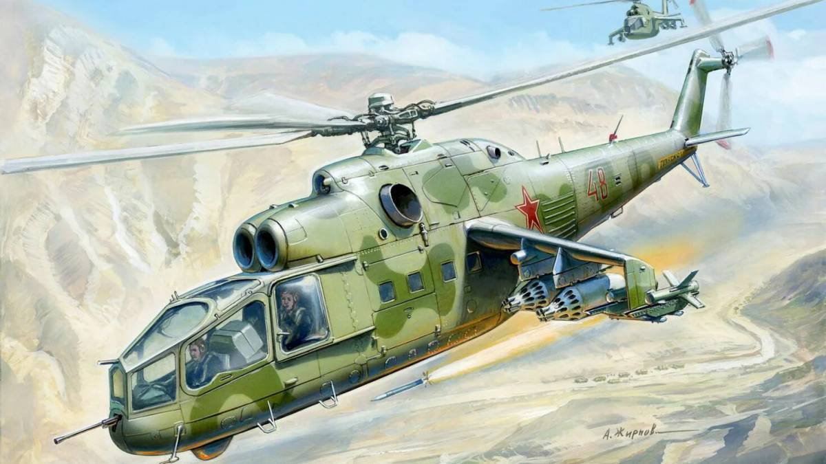 Военный вертолет для детей #14