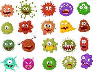 Раскраска вирусы и микробы для детей #5 #237020