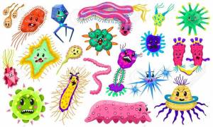 Раскраска вирусы и микробы для детей #6 #237021