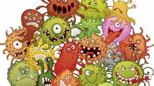Раскраска вирусы и микробы для детей #9 #237024