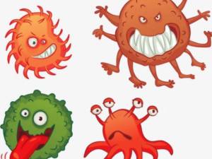 Раскраска вирусы и микробы для детей #13 #237028