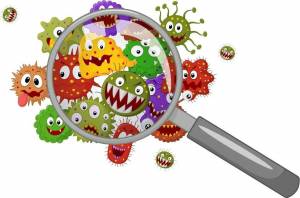 Раскраска вирусы и микробы для детей #21 #237036