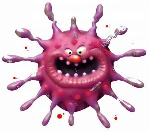 Раскраска вирусы и микробы для детей #26 #237041