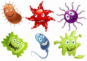 Раскраска вирусы и микробы для детей #34 #237049