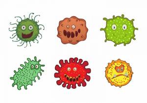 Раскраска вирусы и микробы для детей #35 #237050