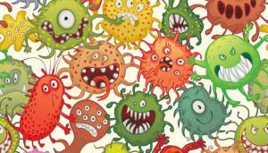 Раскраска вирусы и микробы для детей #36 #237051