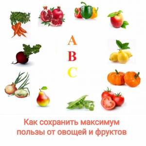 Раскраска витамины для детей в овощах и фруктах #38 #237209