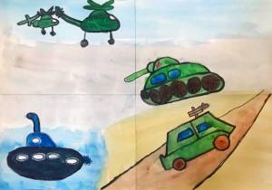 Раскраска военная техника для детей несложный #5 #239580