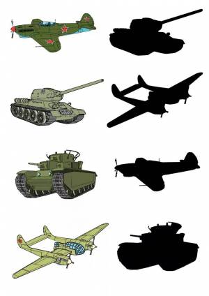 Раскраска военной техники для детей к 23 февраля в детском саду #24 #239675