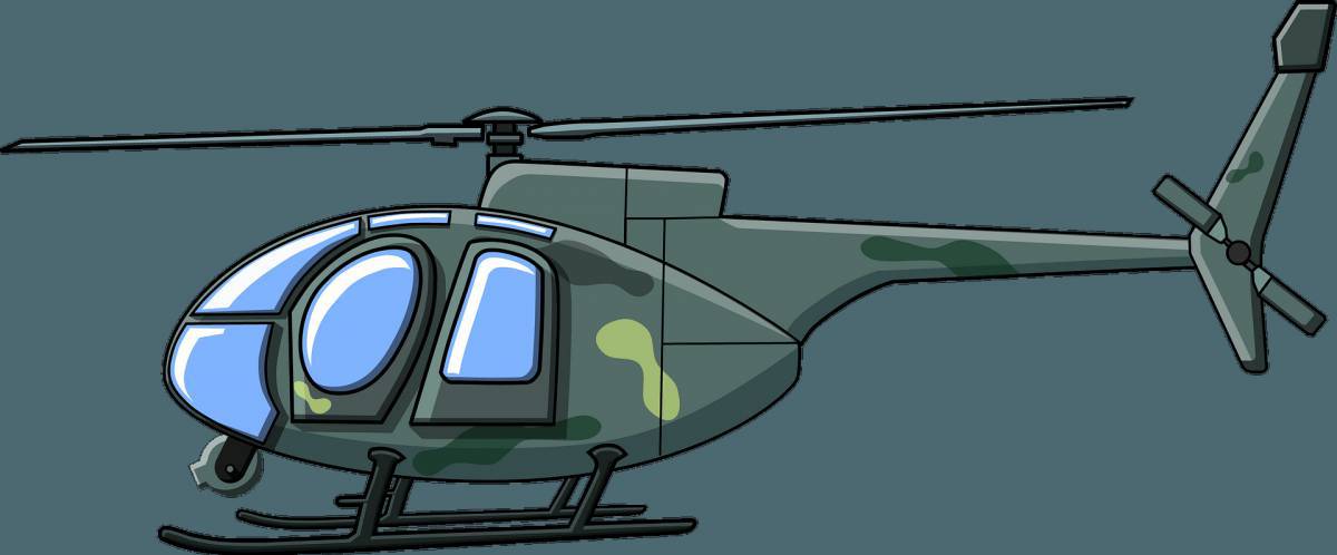 Военный вертолет для детей #33