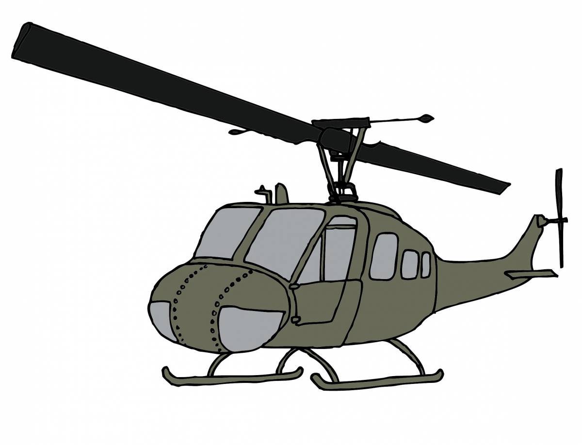 Военный вертолет для детей #37