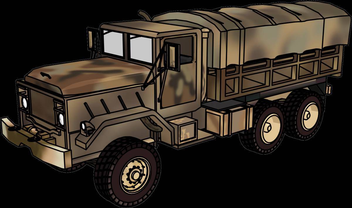 Военный грузовик для детей #2