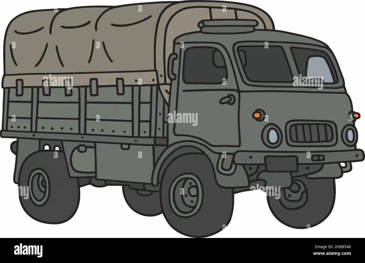 Военный грузовик для детей #11