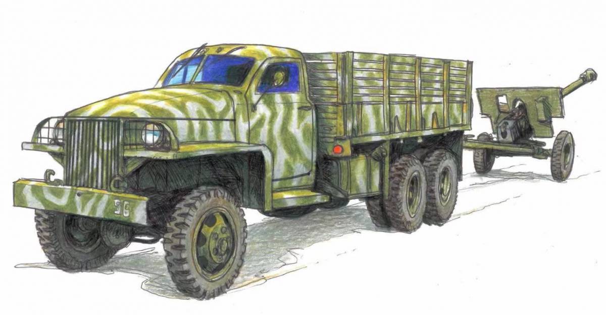 Военный грузовик для детей #14