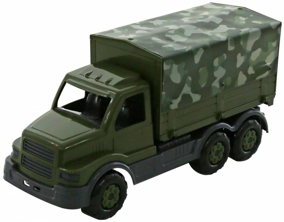 Военный грузовик для детей #20