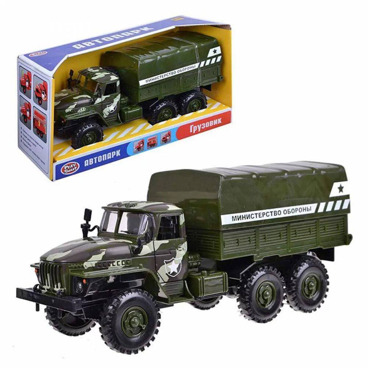 Военный грузовик для детей #24