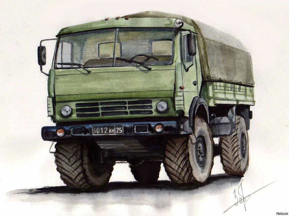 Военный грузовик для детей #29