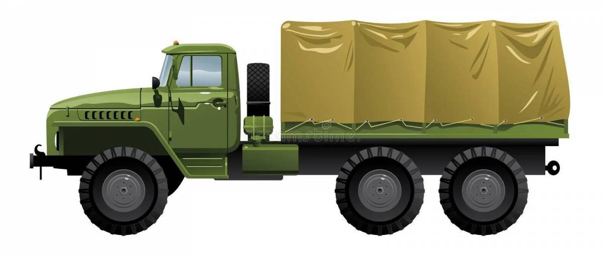 Военный грузовик для детей #34