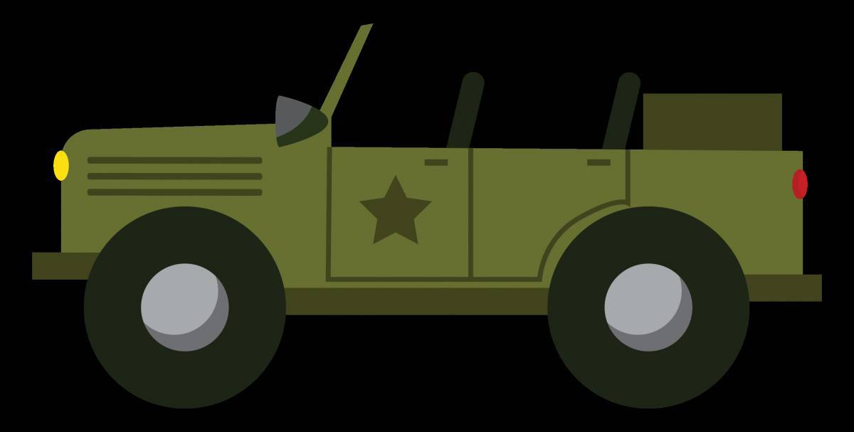 Военный грузовик для детей #36