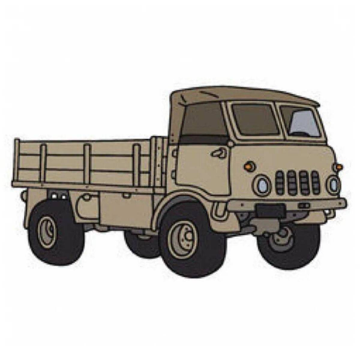 Военный грузовик для детей #38
