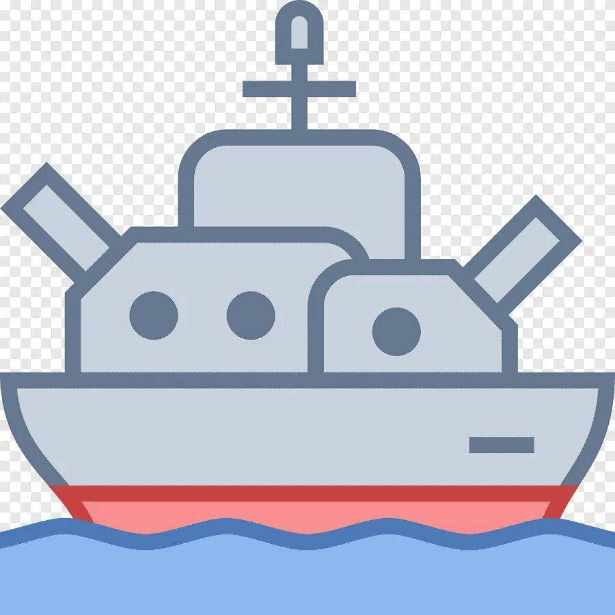 Военный корабль для детей #6