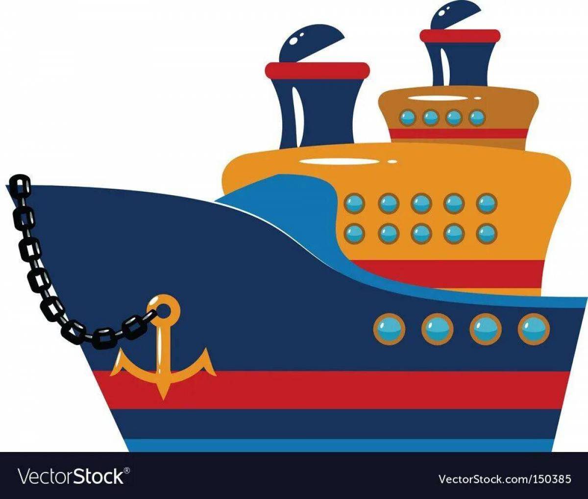 Военный корабль для детей #29