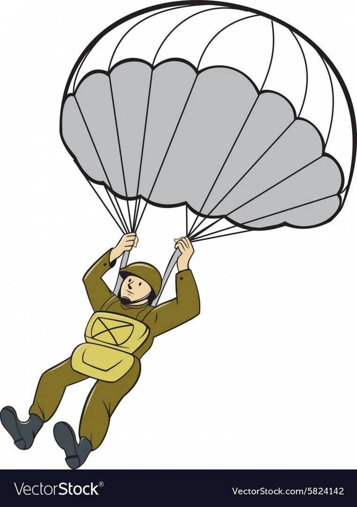 Военный парашютист для детей #4