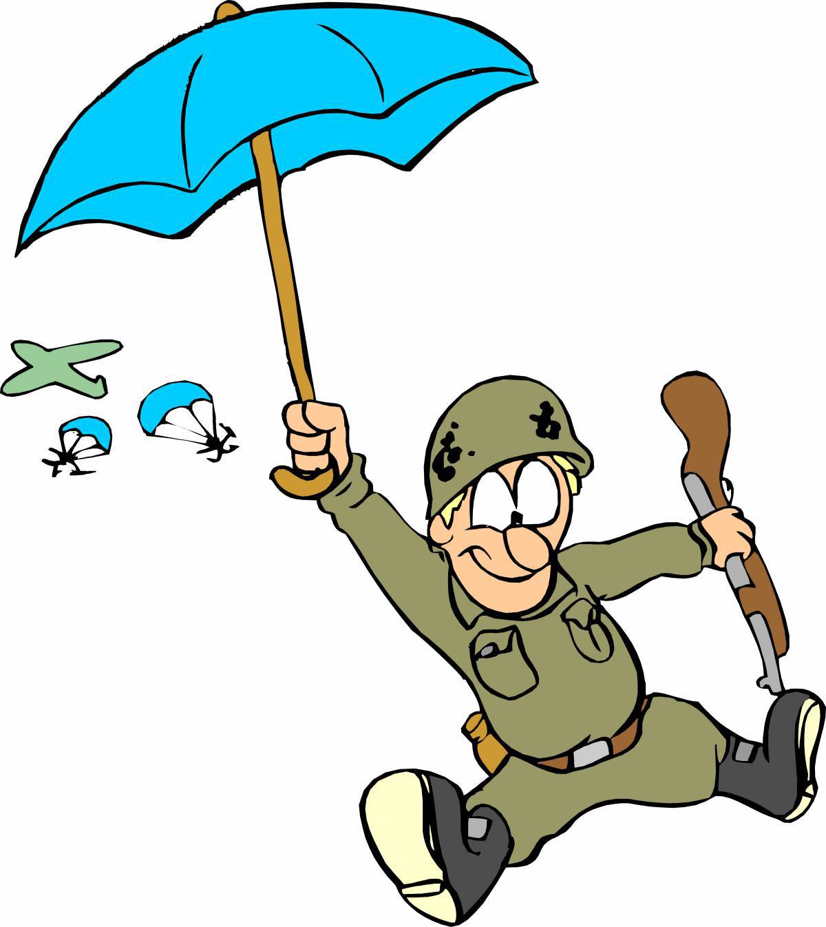 Военный парашютист для детей #10