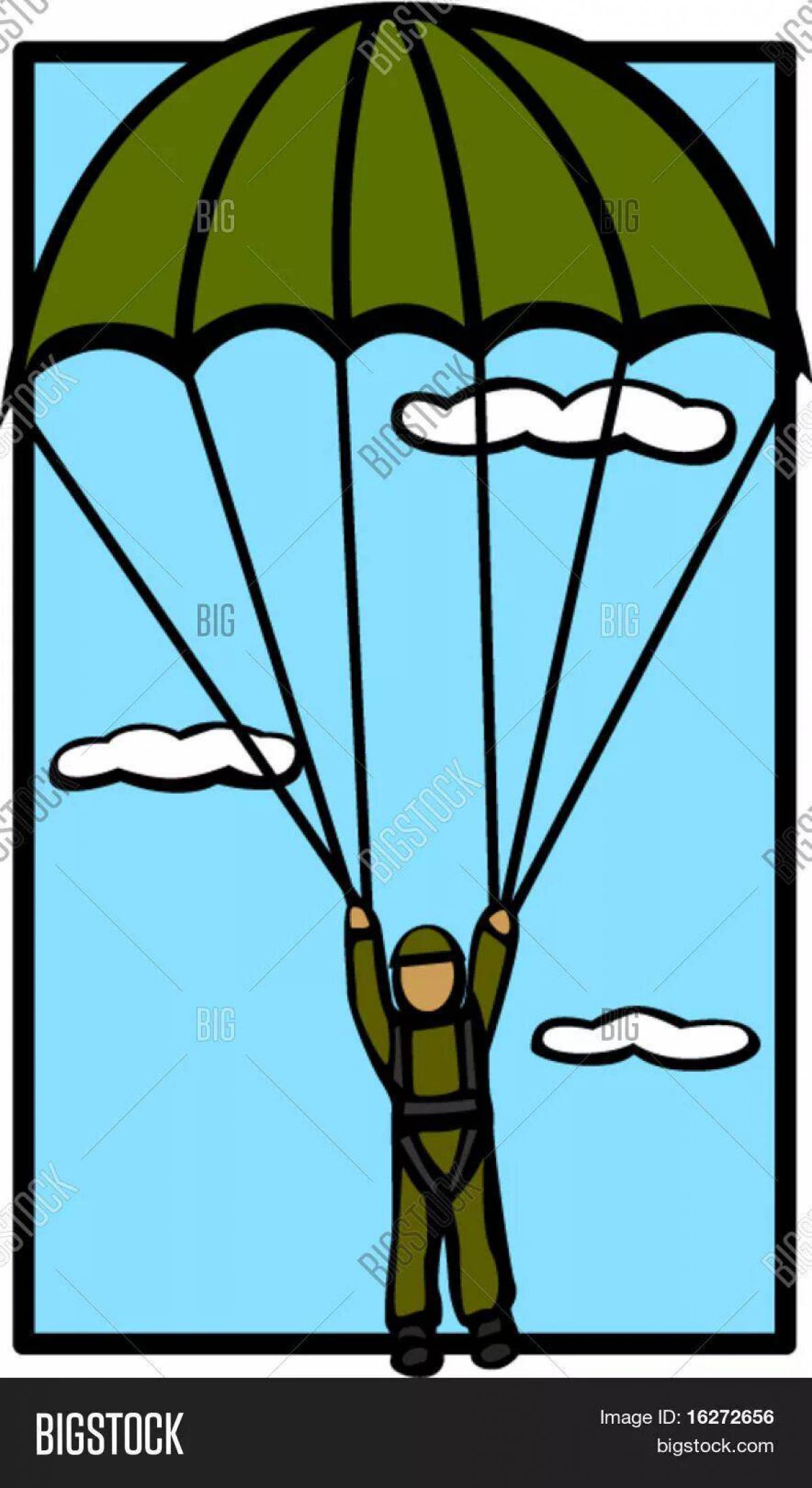 Военный парашютист для детей #12