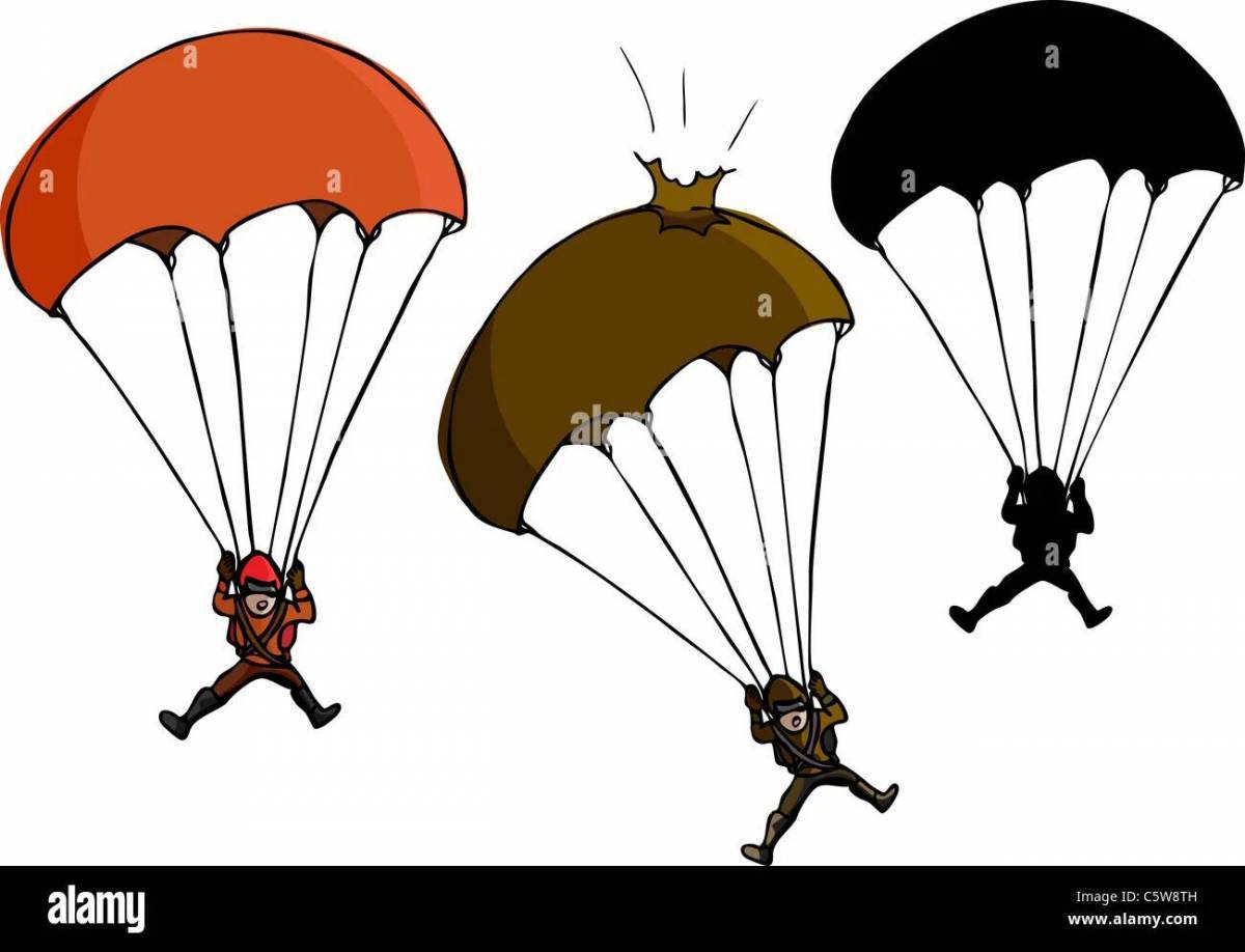 Военный парашютист для детей #17