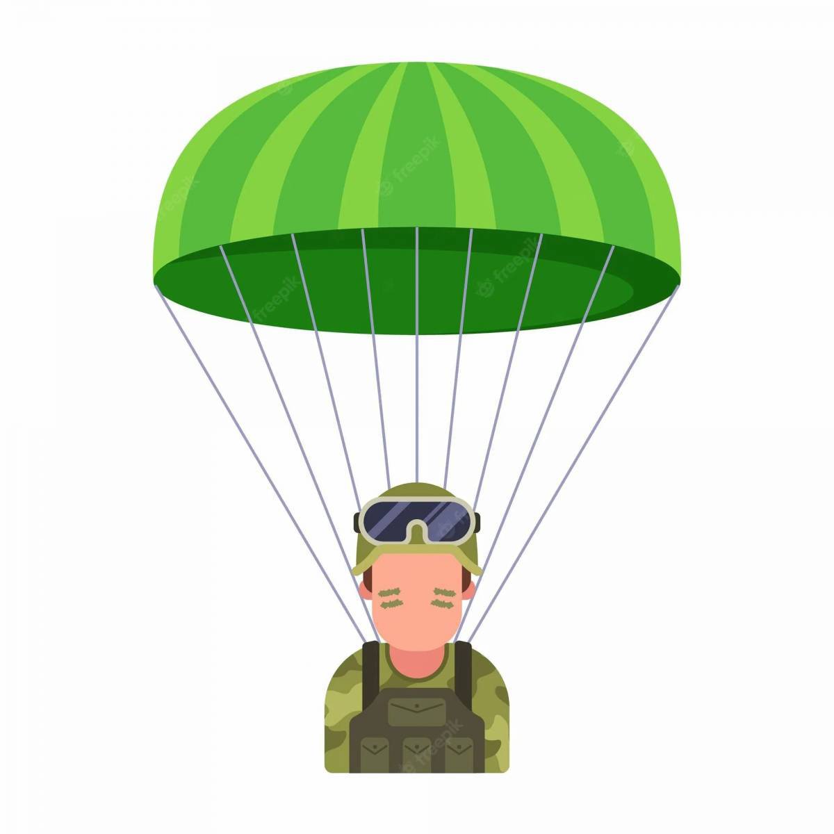 Военный парашютист для детей #24