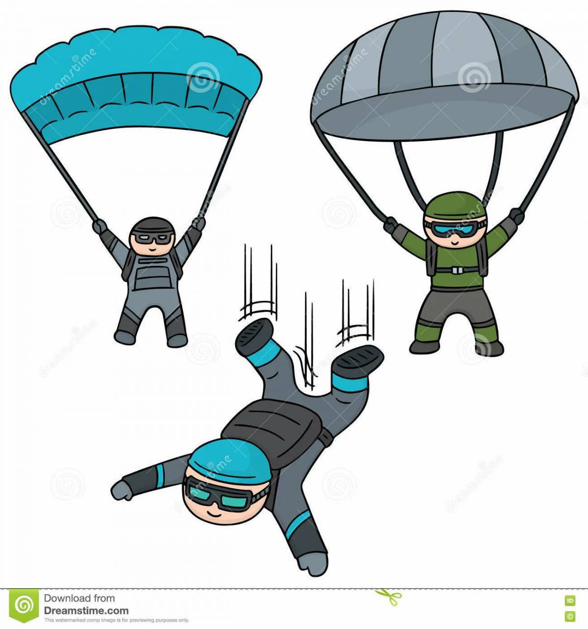 Военный парашютист для детей #37