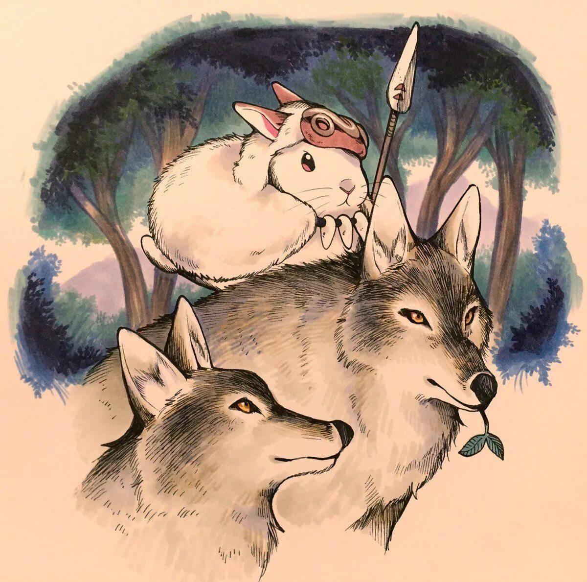 Волк и заяц #8