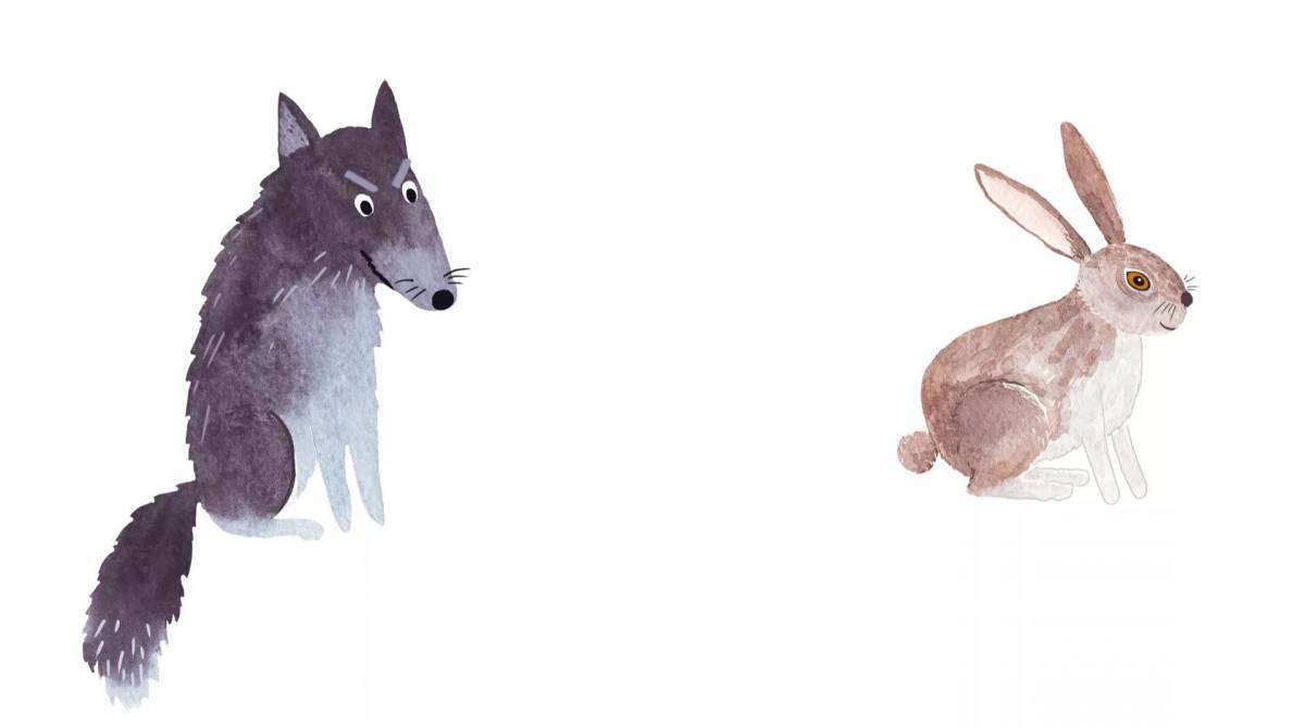 Волк и заяц #35