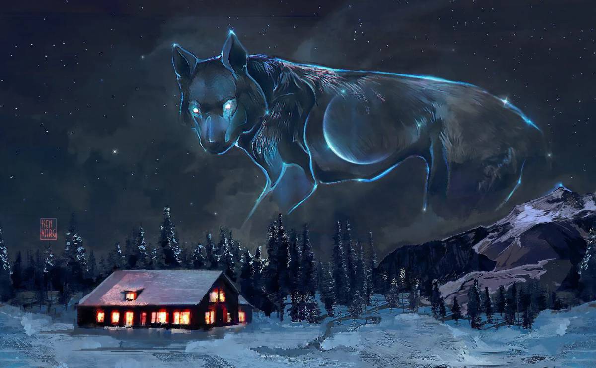 Волк новогодний #16