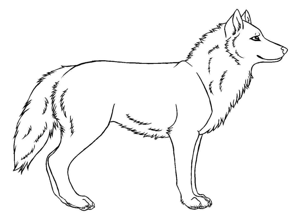 Волк рисунок #1