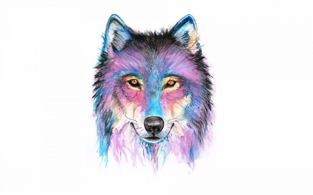 Волк рисунок #26
